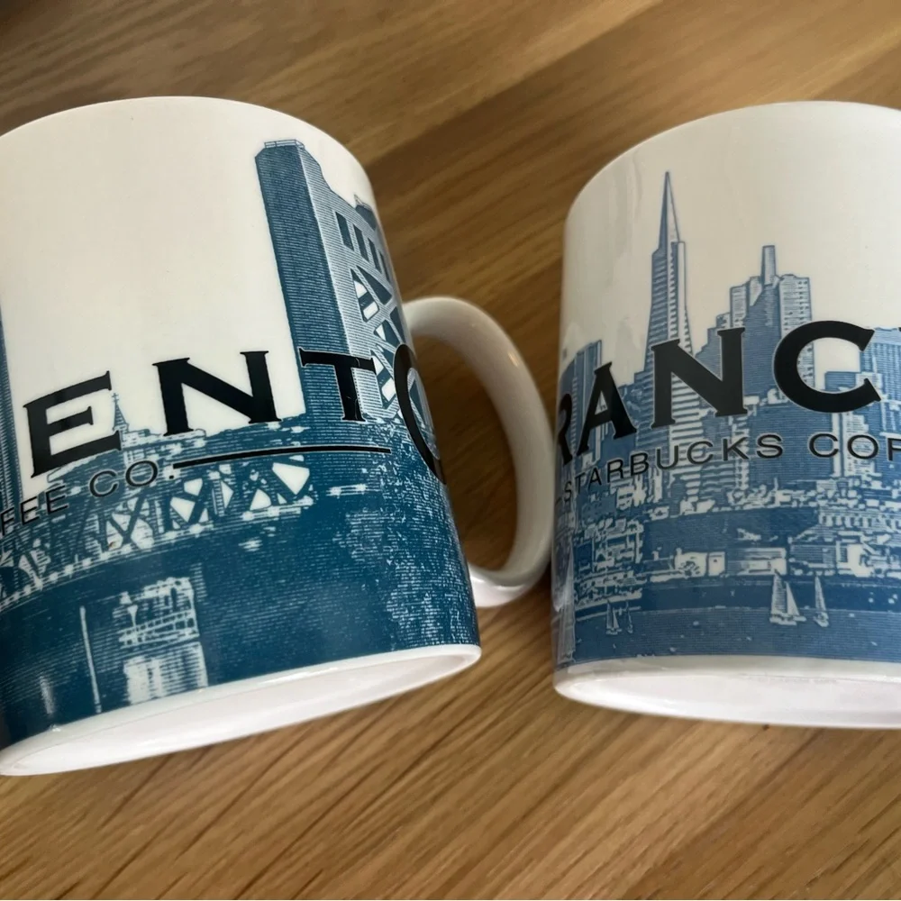 Starbucks Sacramento and San Francisco City Mugs
